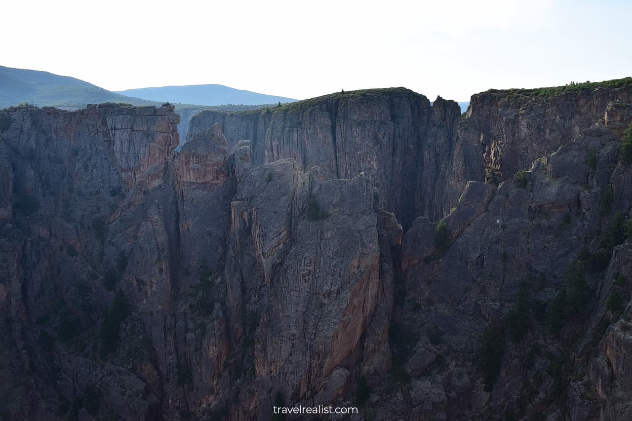 Rock Point in Black Canyon of the Gunnison, Colorado, US