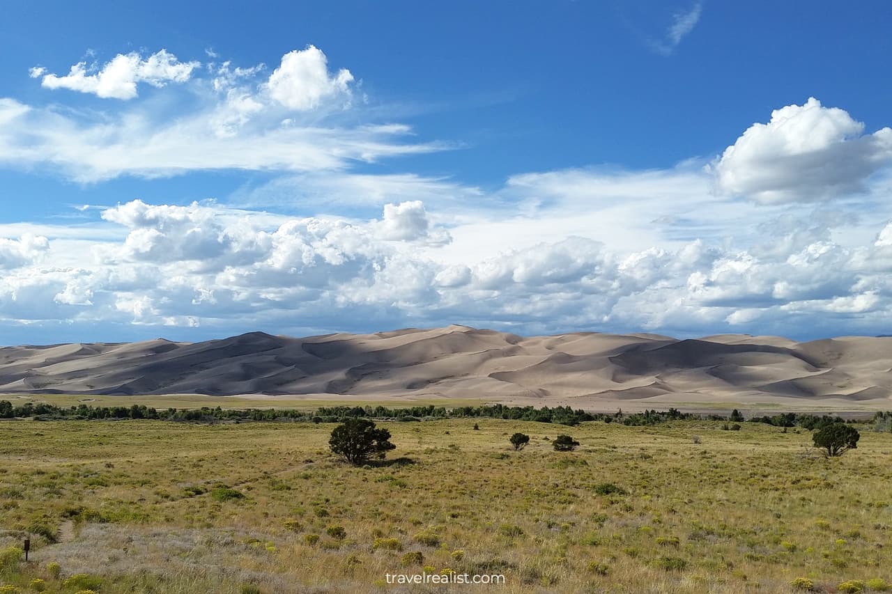 Sand dunes in Great Sand Dunes National Park, Colorado, US