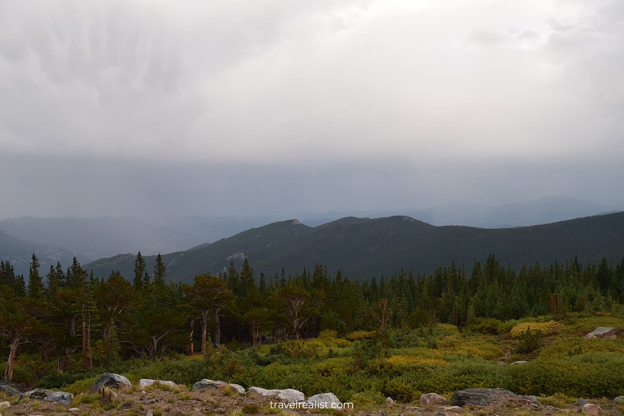 Forces of nature at Mount Evans Scenic Byway in Colorado, US