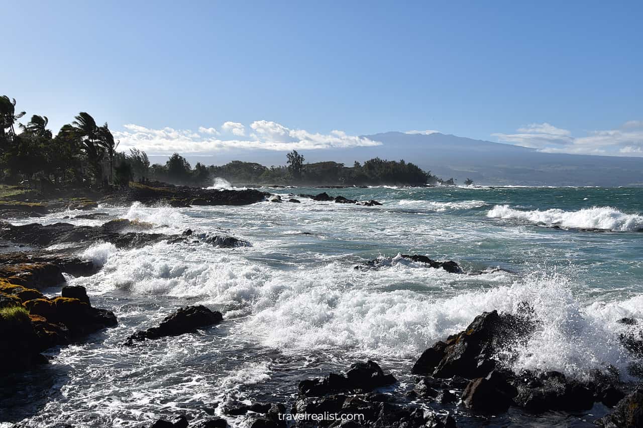 Richardson Ocean Park near Hilo on Big Island in Hawaii, US