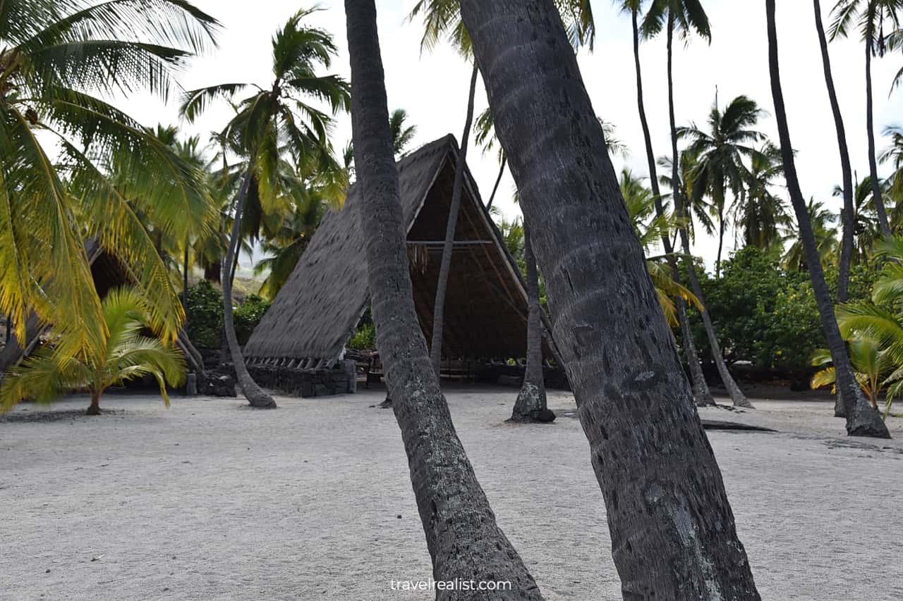 Pu'uhonua O Hōnaunau National Historical Park near Kailua-Kona on Big Island in Hawaii, US