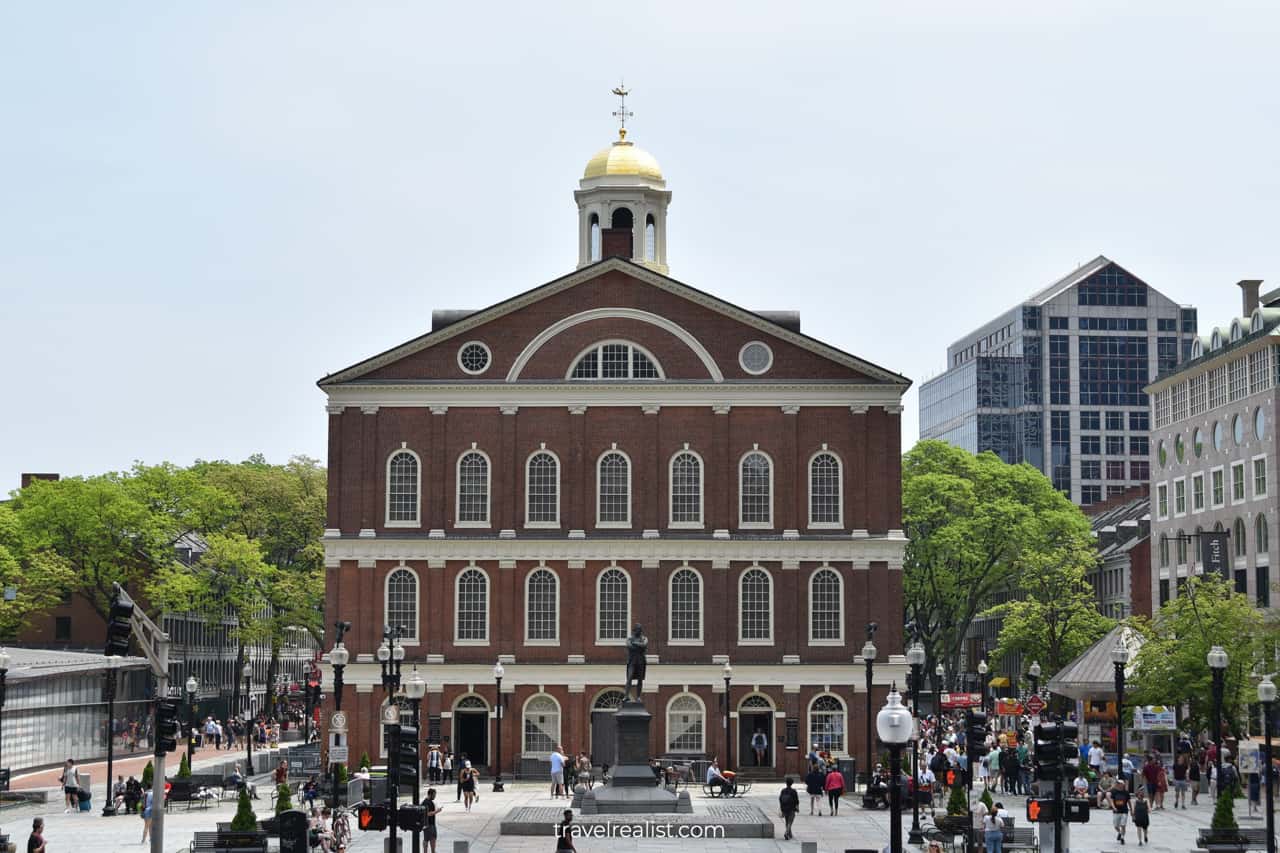 Faneuil Hall Marketplace in Boston, Massachusetts, US