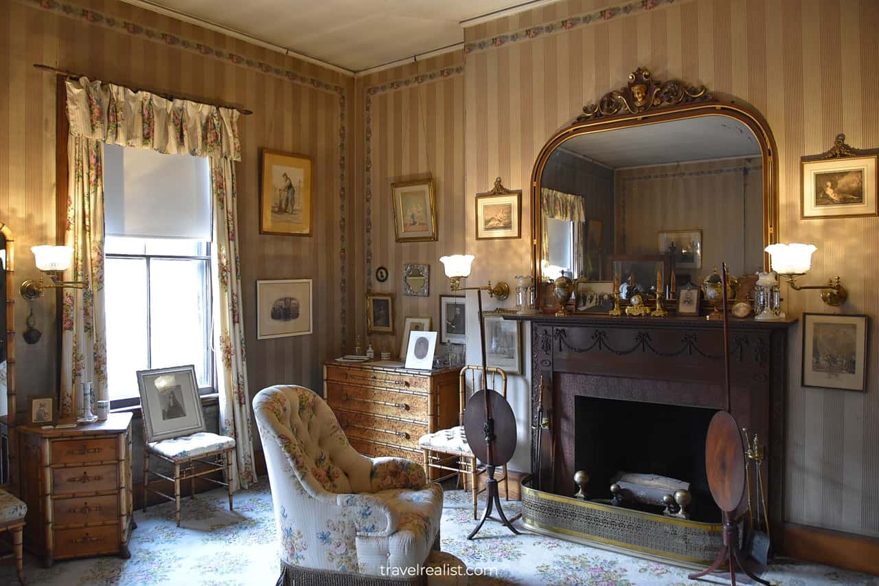 Master bedroom in Gibson House Museum, Boston, Massachusetts, US