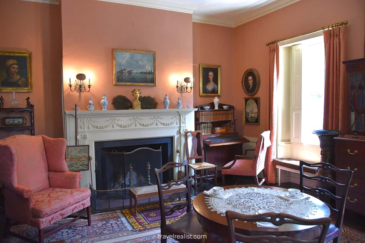 Living room in Nichols House Museum, Boston, Massachusetts, US