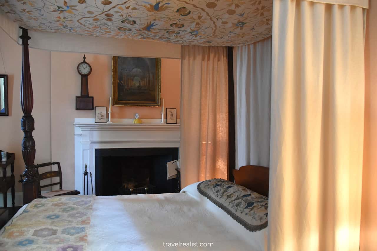 Second bedroom in Nichols House Museum, Boston, Massachusetts, US