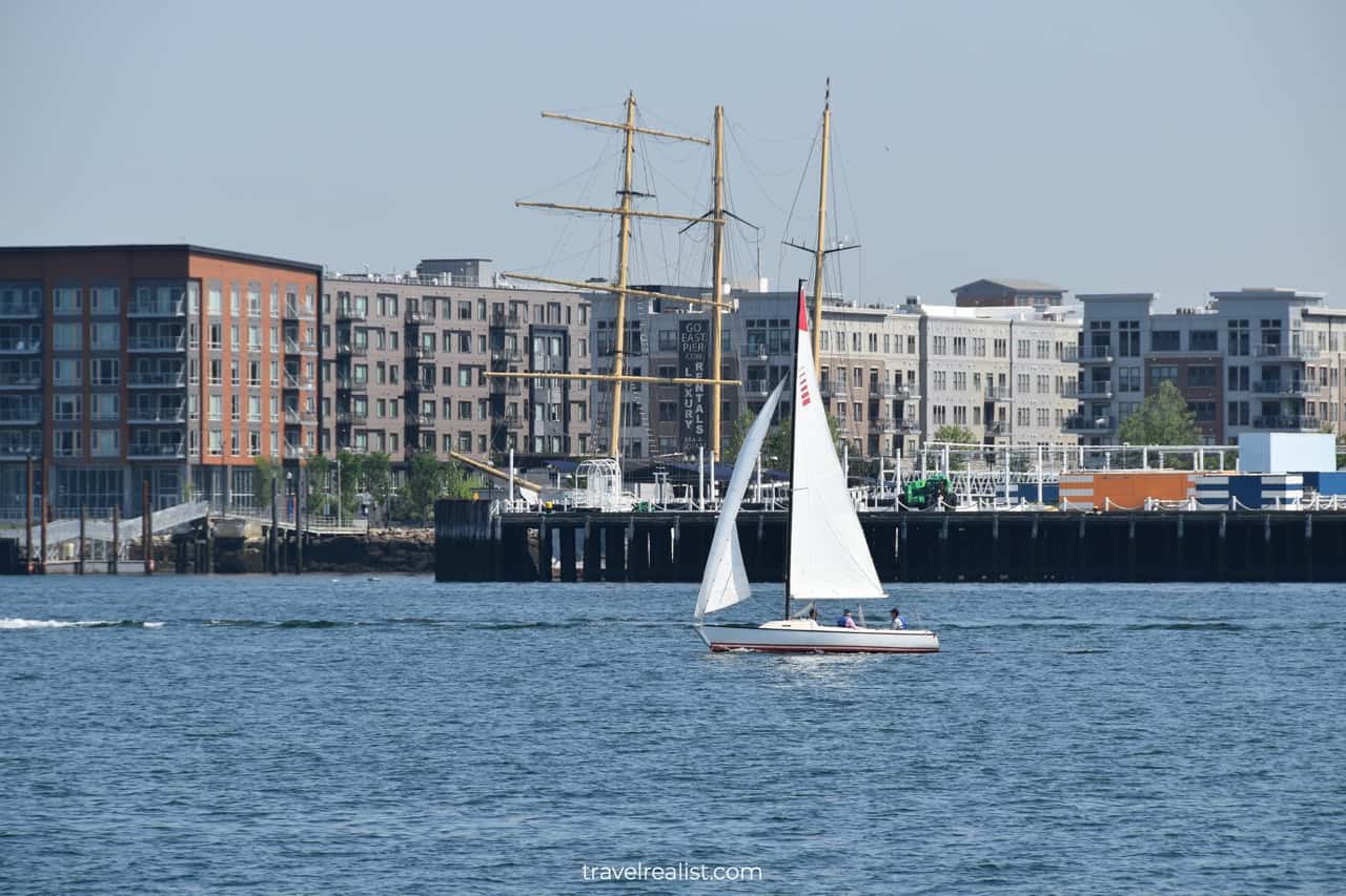 Ships at Boston Harbor in Boston, Massachusetts, US