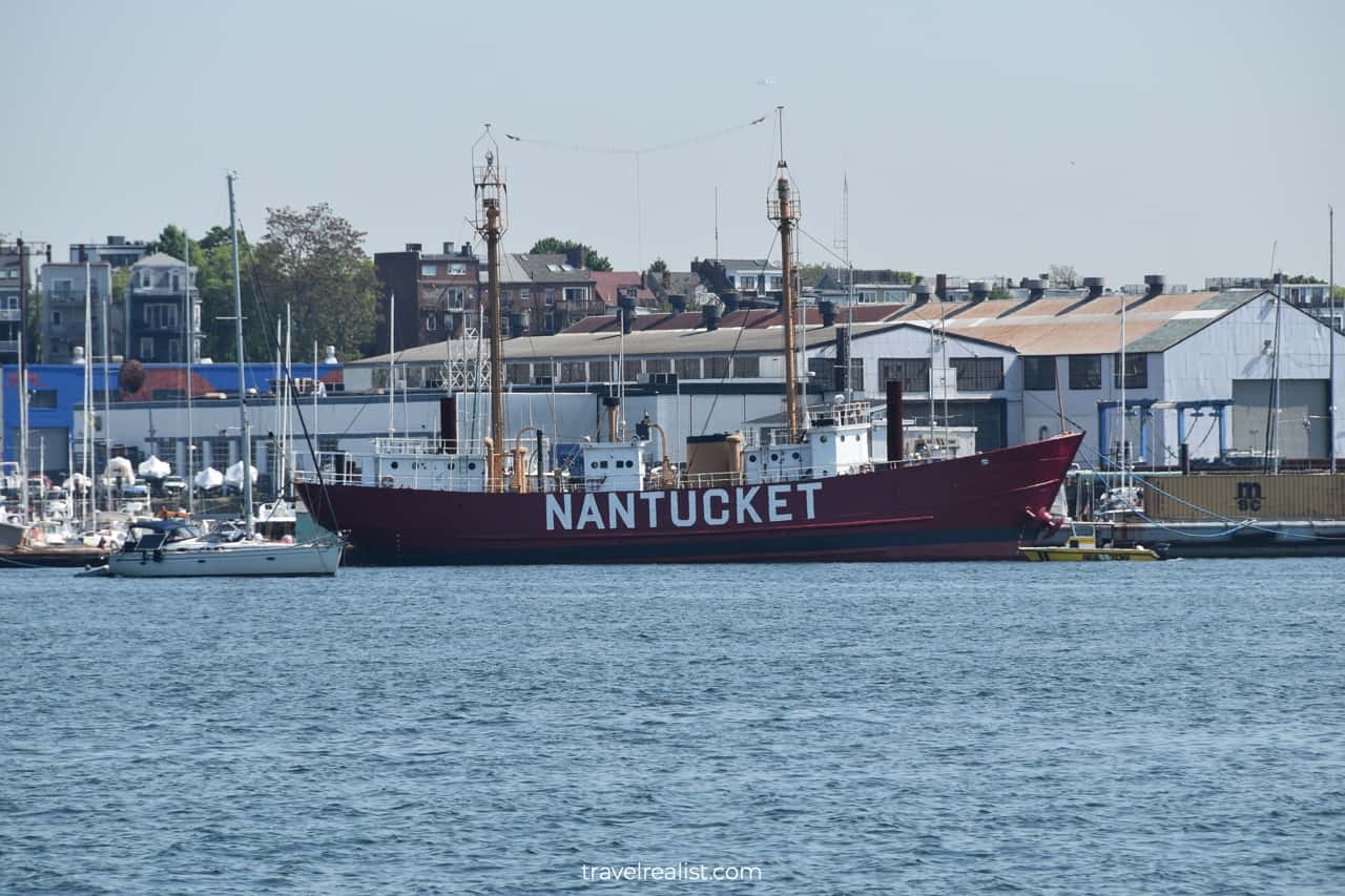 Nantucket Light Ship in Boston Harbor in Boston, Massachusetts, US