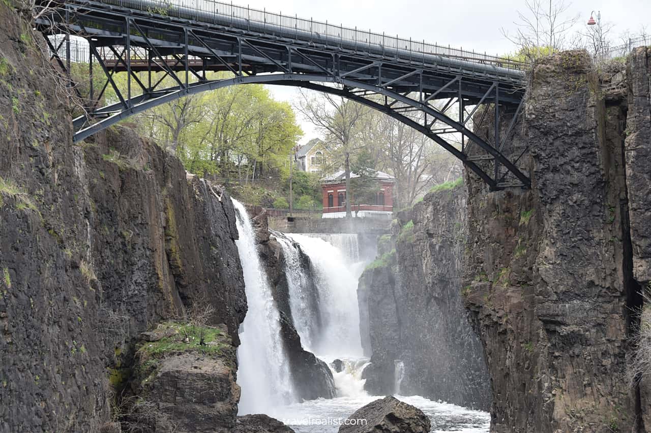 Views of Paterson Great Falls National Historic Park in New Jersey, US