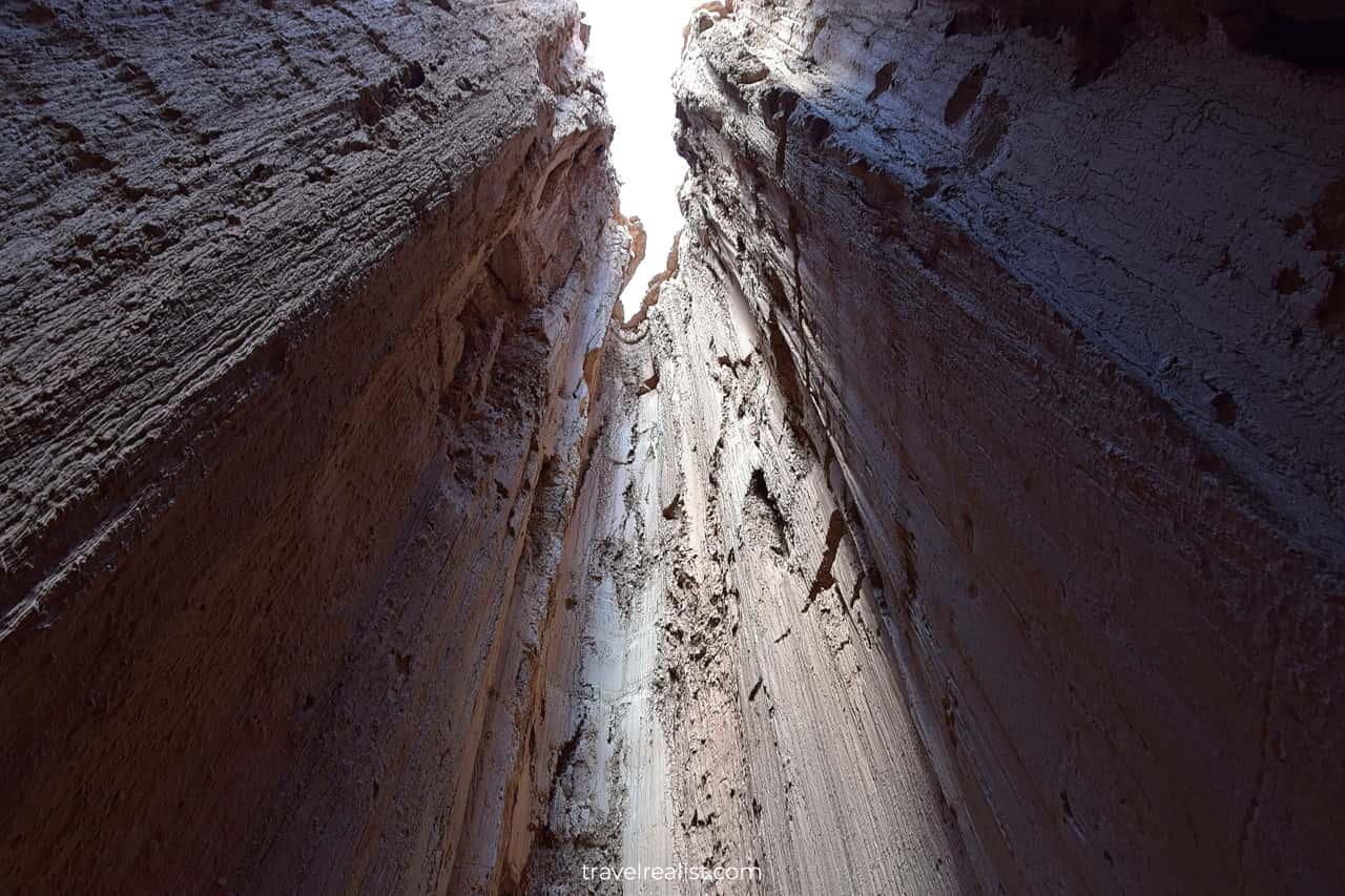 Moon Caves Slot Canyon Views in Cathedral Gorge State Park, Nevada, US