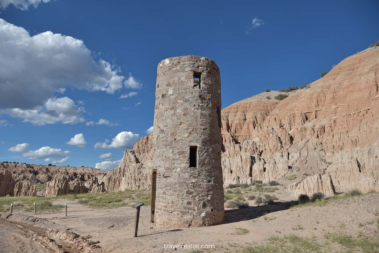 CCC Water Tower in Cathedral Gorge State Park, Nevada, US