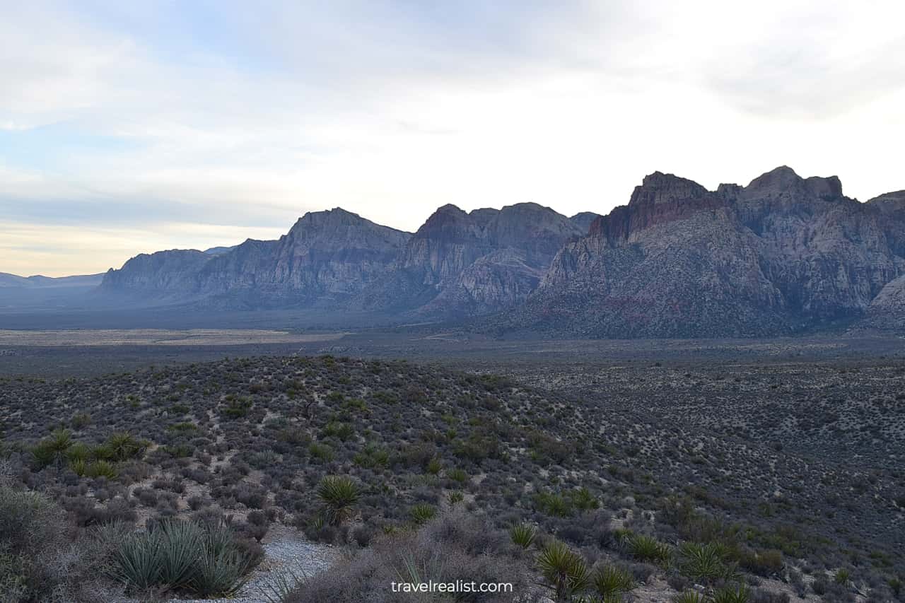 High Point Overlook, half point of scenic drive in Red Rock Canyon National Conservation Area, Nevada, US