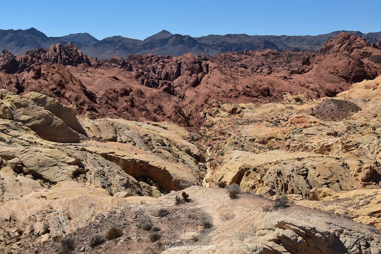 Fire Canyon in Valley of Fire State Park, Nevada, US, second best place to visit in Nevada