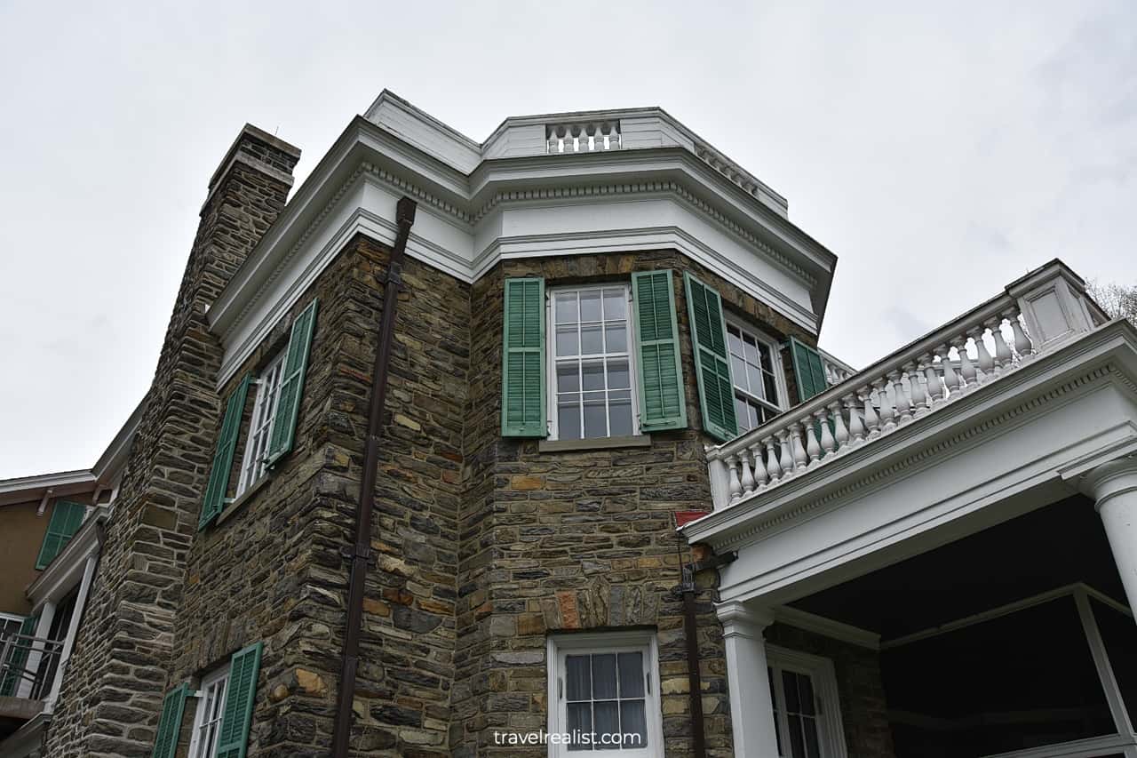 Mansion views in Home of Franklin D Roosevelt National Historic Site, New York, US