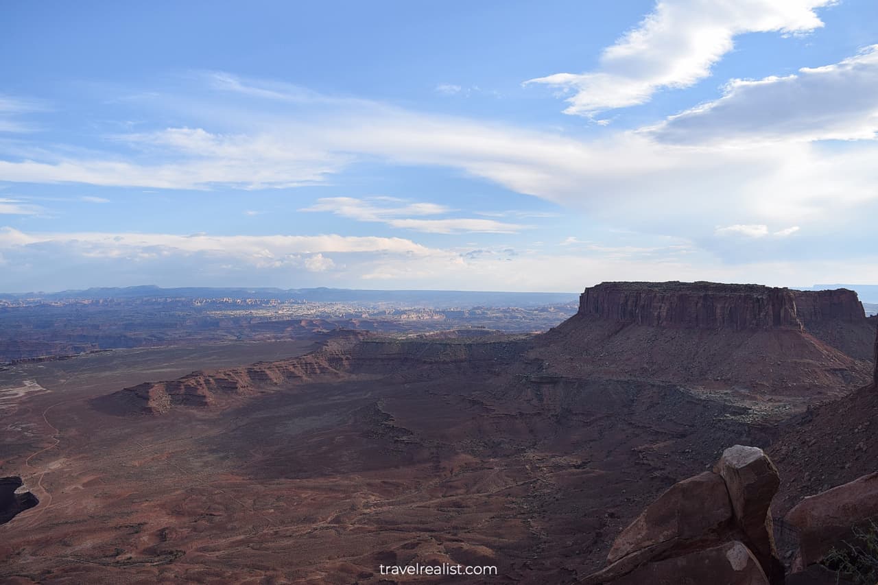 Profound Junction Butte at Grand View Point Overlook in Canyonlands National Park, Utah, US