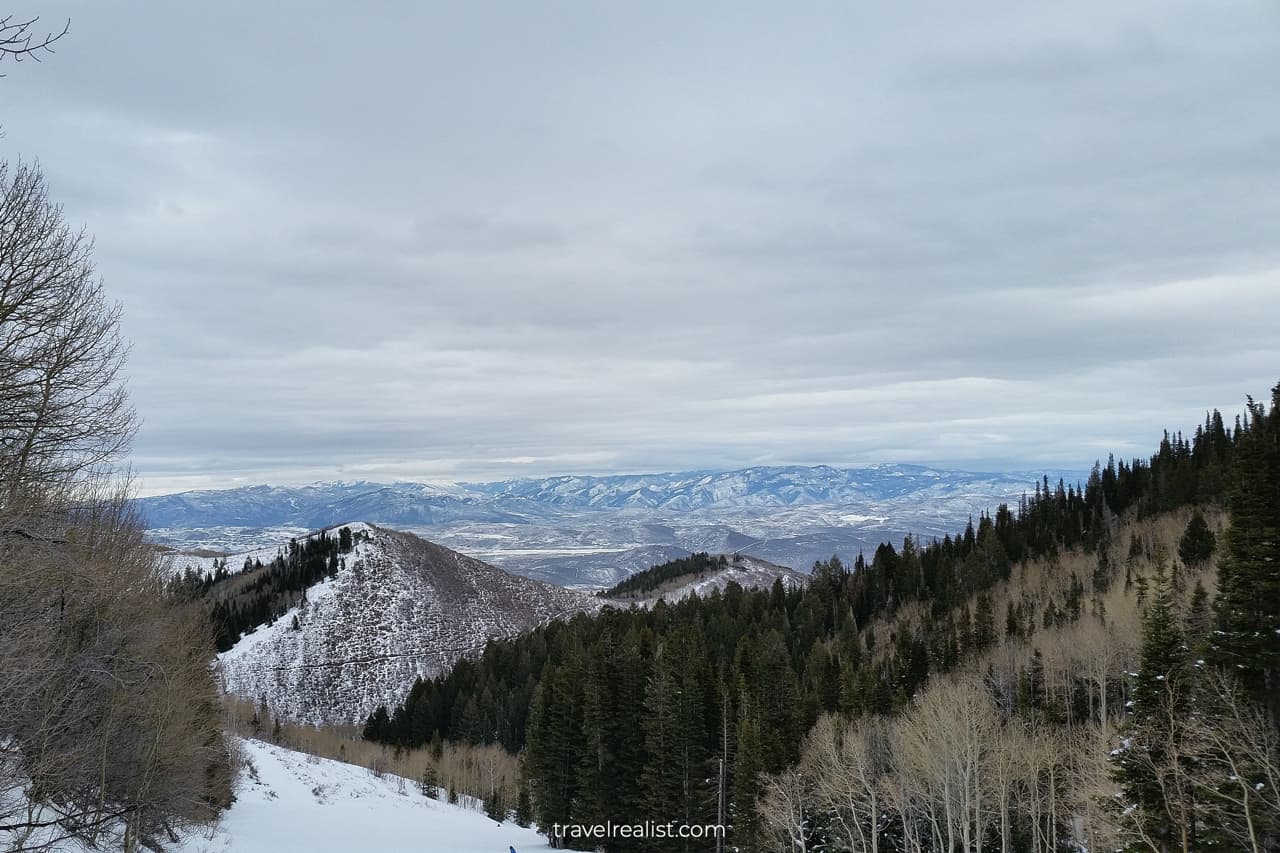Mountain views in Park City, Utah, US