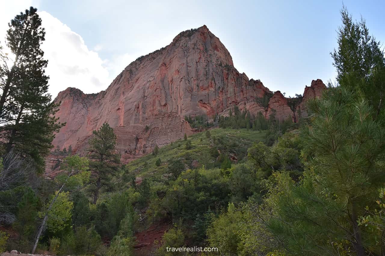 Views from Taylor Creek trail in Zion National Park, Utah, US