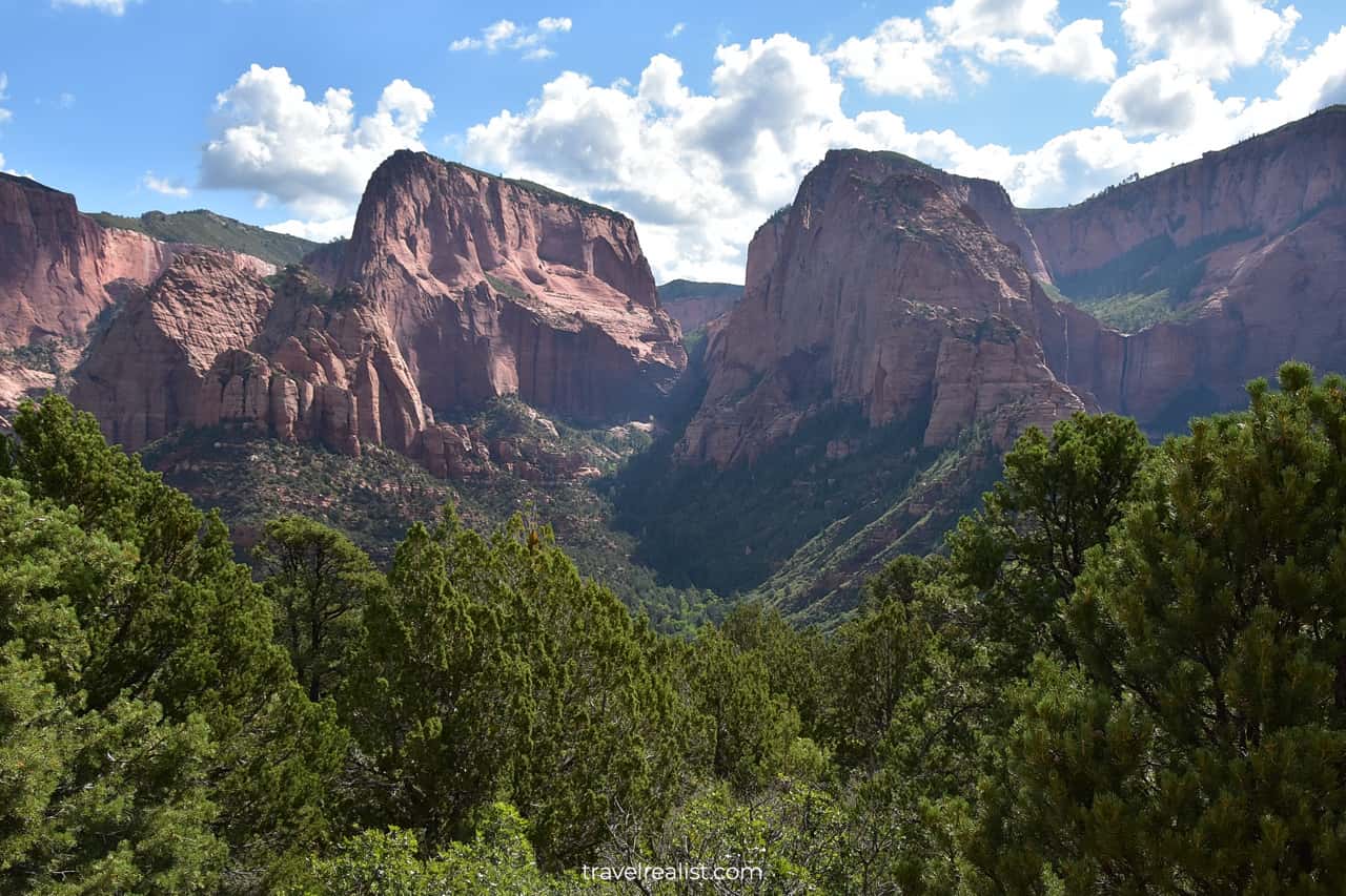Kolob Canyon Overlook in Zion National Park, Utah, US