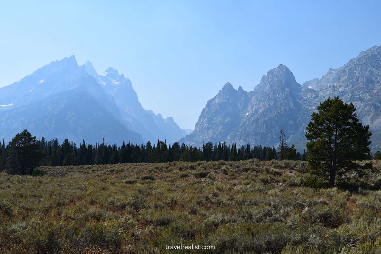 Teton Range and Peaks in Grand Teton National Park, Wyoming, US