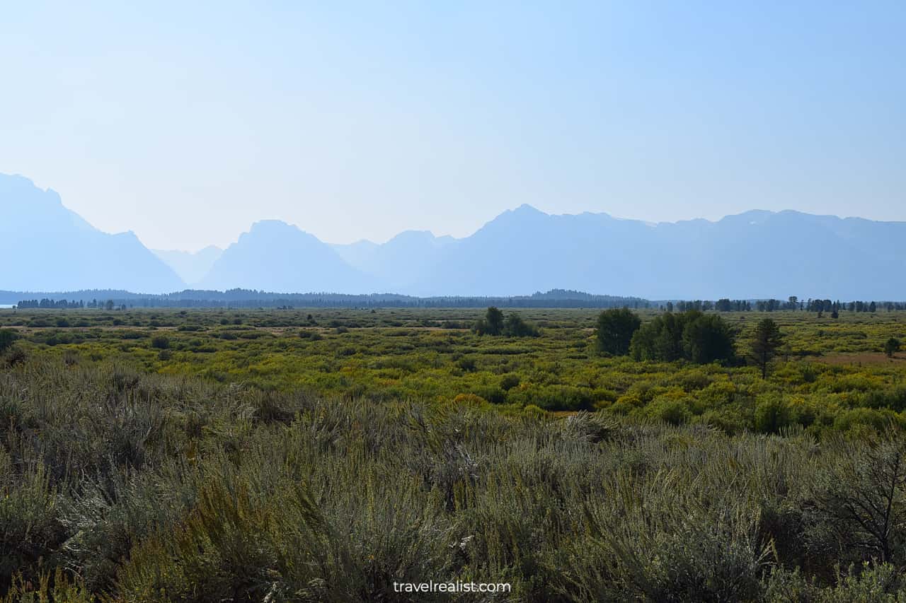 Jackson Lake meadows in Grand Teton National Park, Wyoming, US