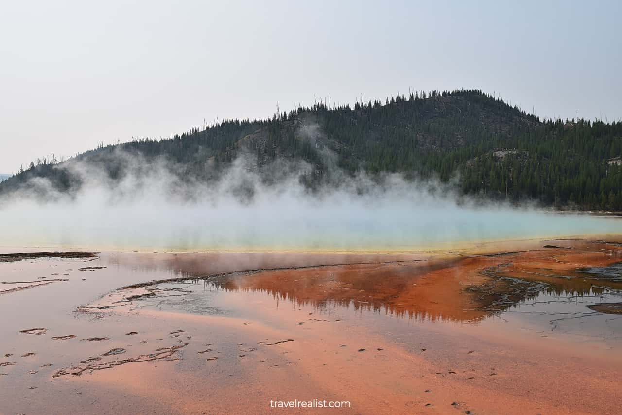 Grand Prismatic Spring in Yellowstone National Park, the Best Place to Visit in Wyoming, US